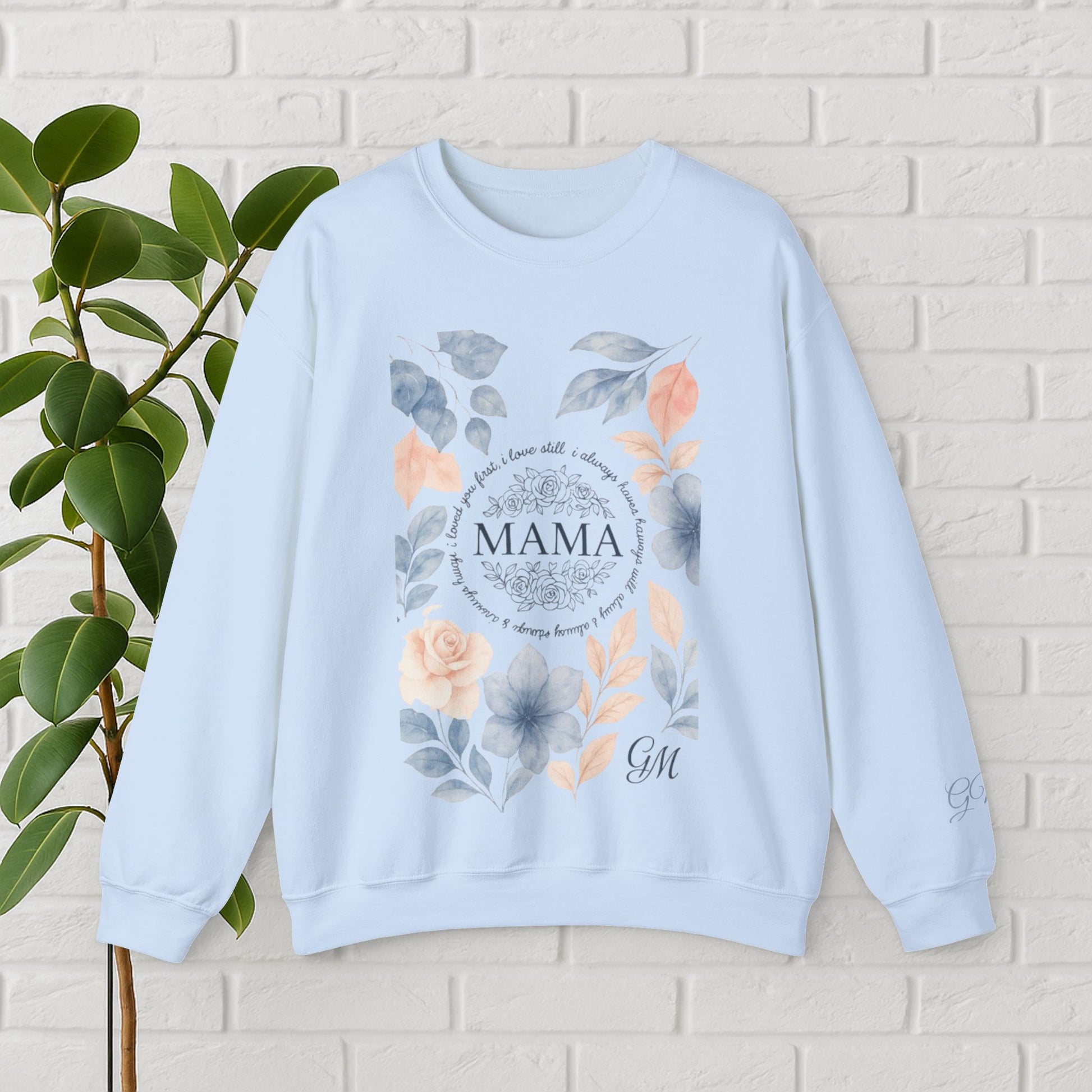 Crowned in Grace: Floral Faith Mama Sweatshirt