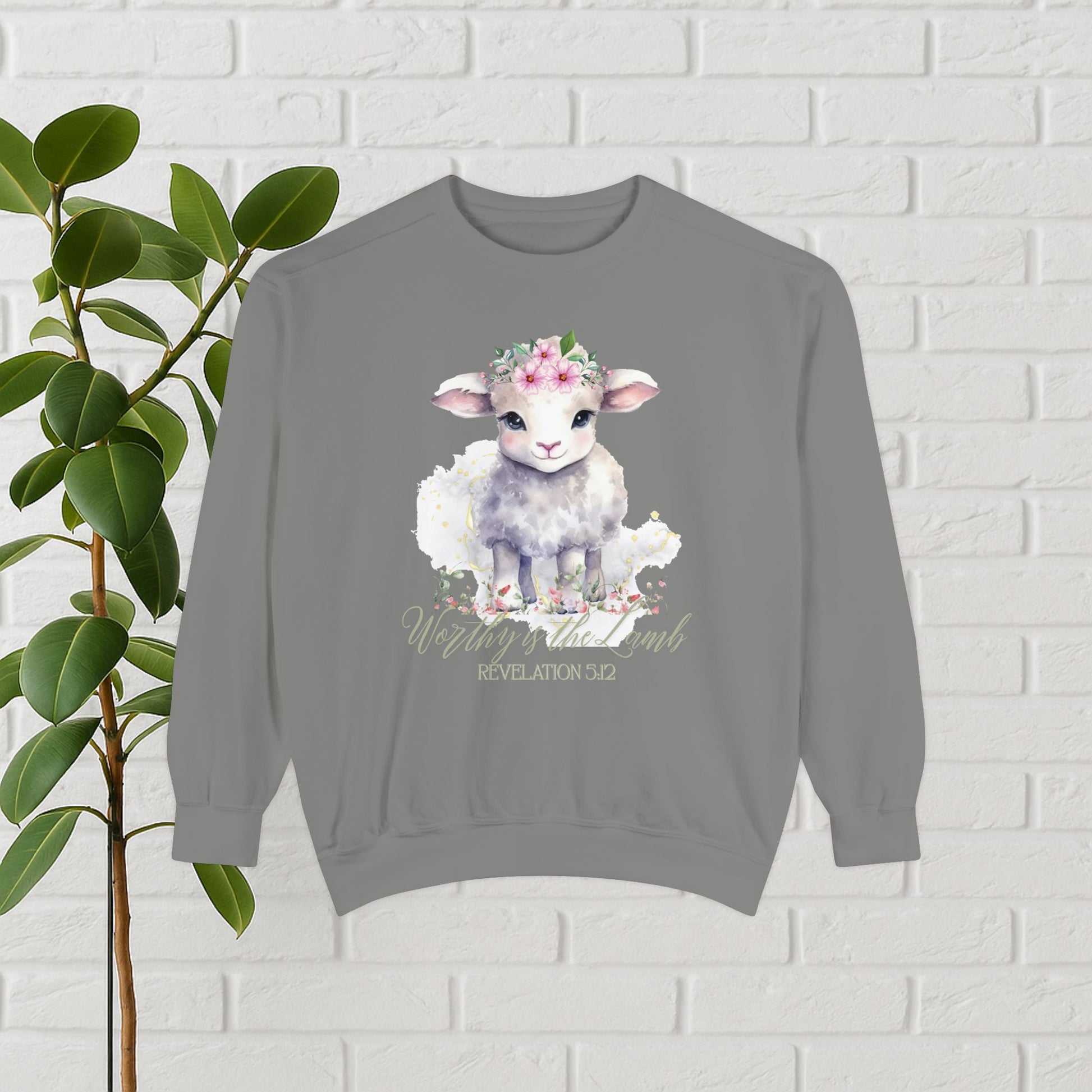 “Worthy Is the Lamb” Revelation 5:12 Christian Sweatshirt