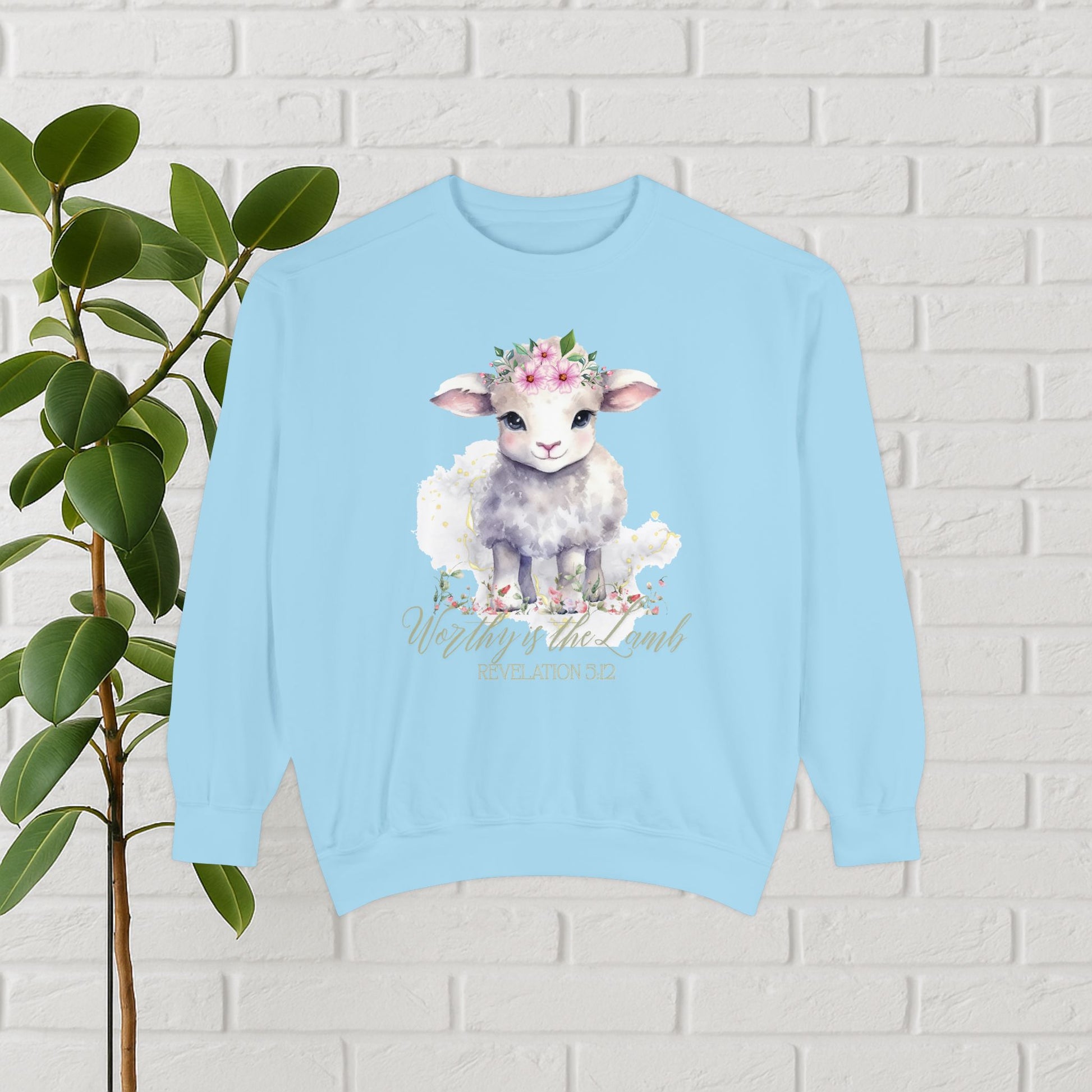 “Worthy Is the Lamb” Revelation 5:12 Christian Sweatshirt