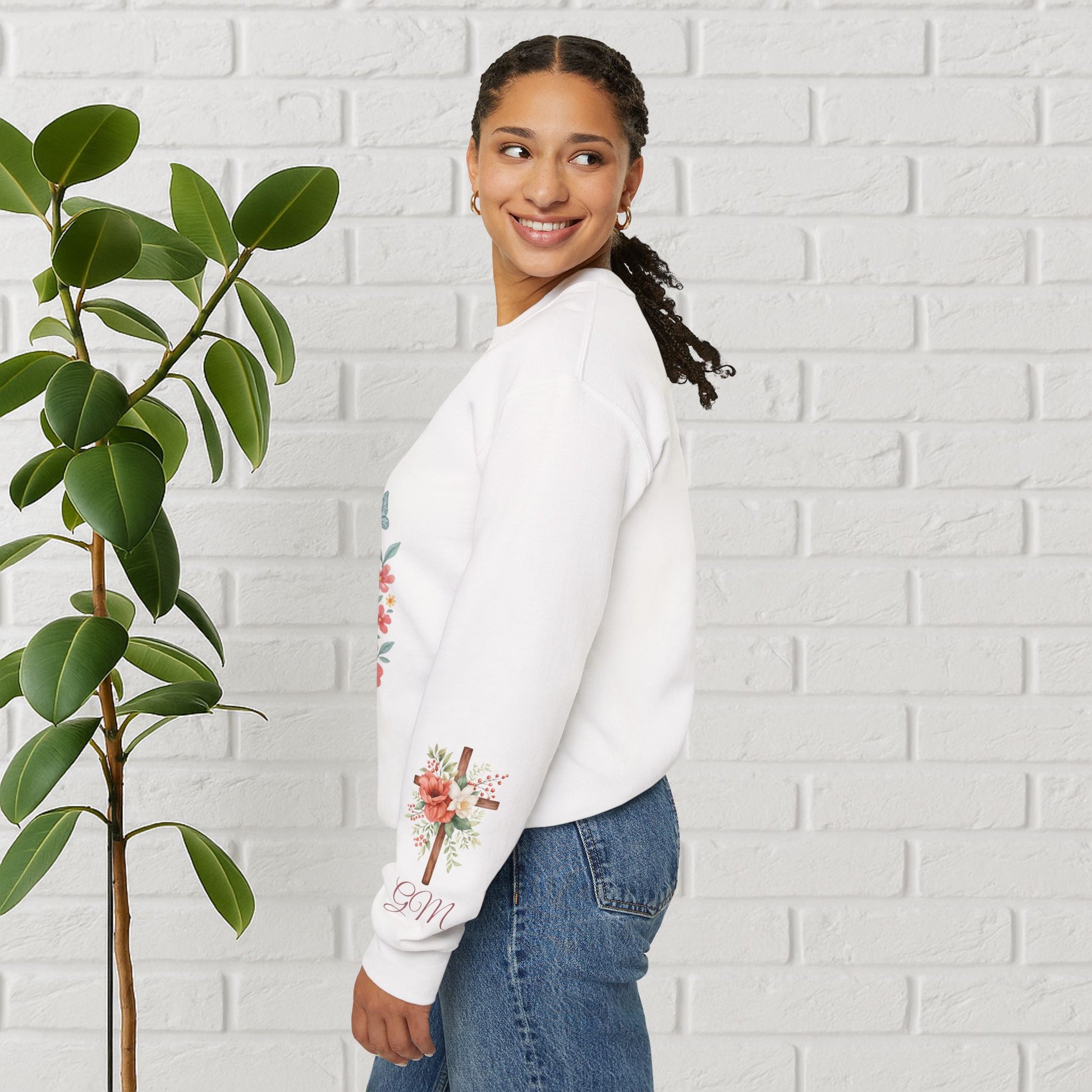 No Weapon Formed – Isaiah 54:17 Floral Affirmation Tee