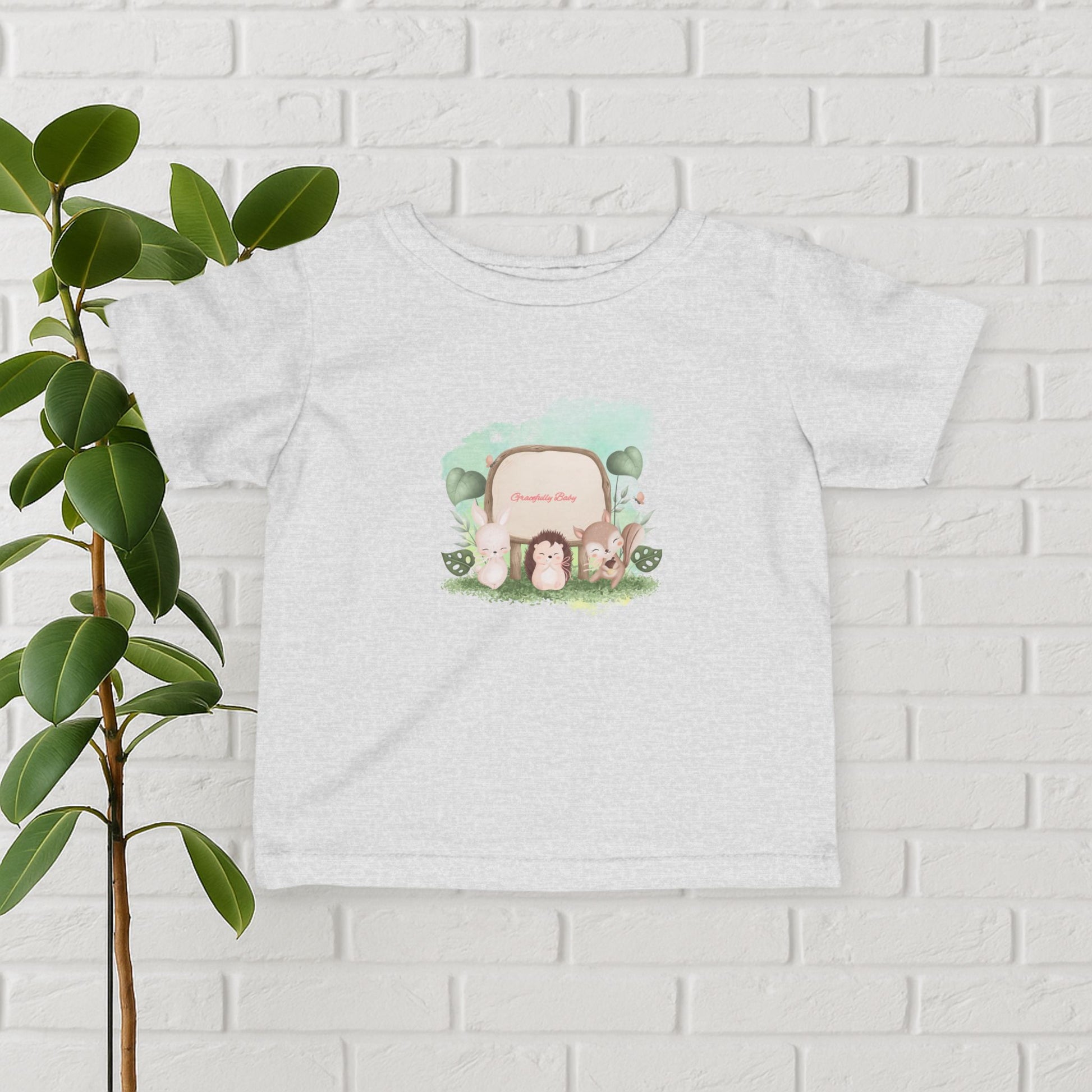 “Forest Friends Welcome” Baby Tee – Gracefully Baby Exclusive