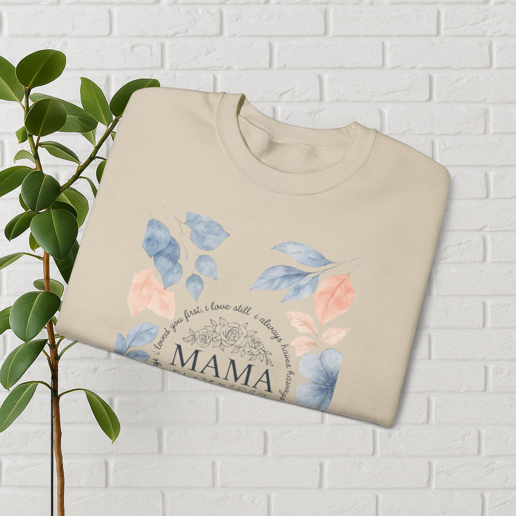 Crowned in Grace: Floral Faith Mama Sweatshirt