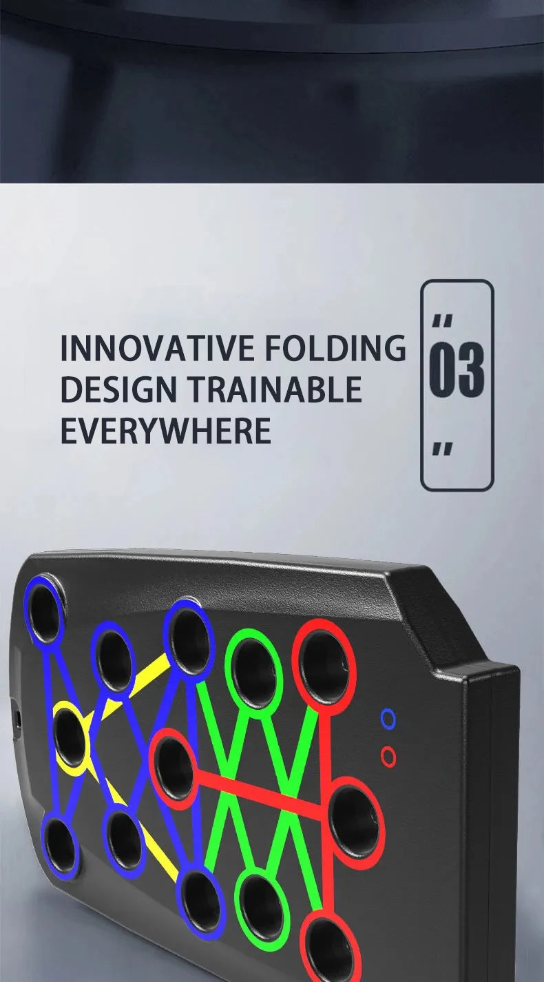Glow & Go Multifunction Push-Up Board – Total Upper Body Trainer