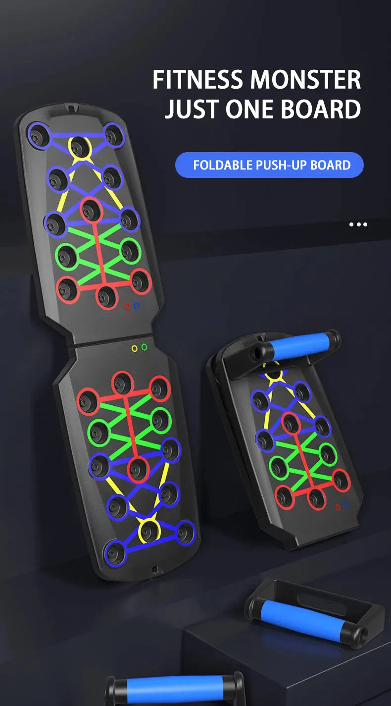 Glow & Go Multifunction Push-Up Board – Total Upper Body Trainer