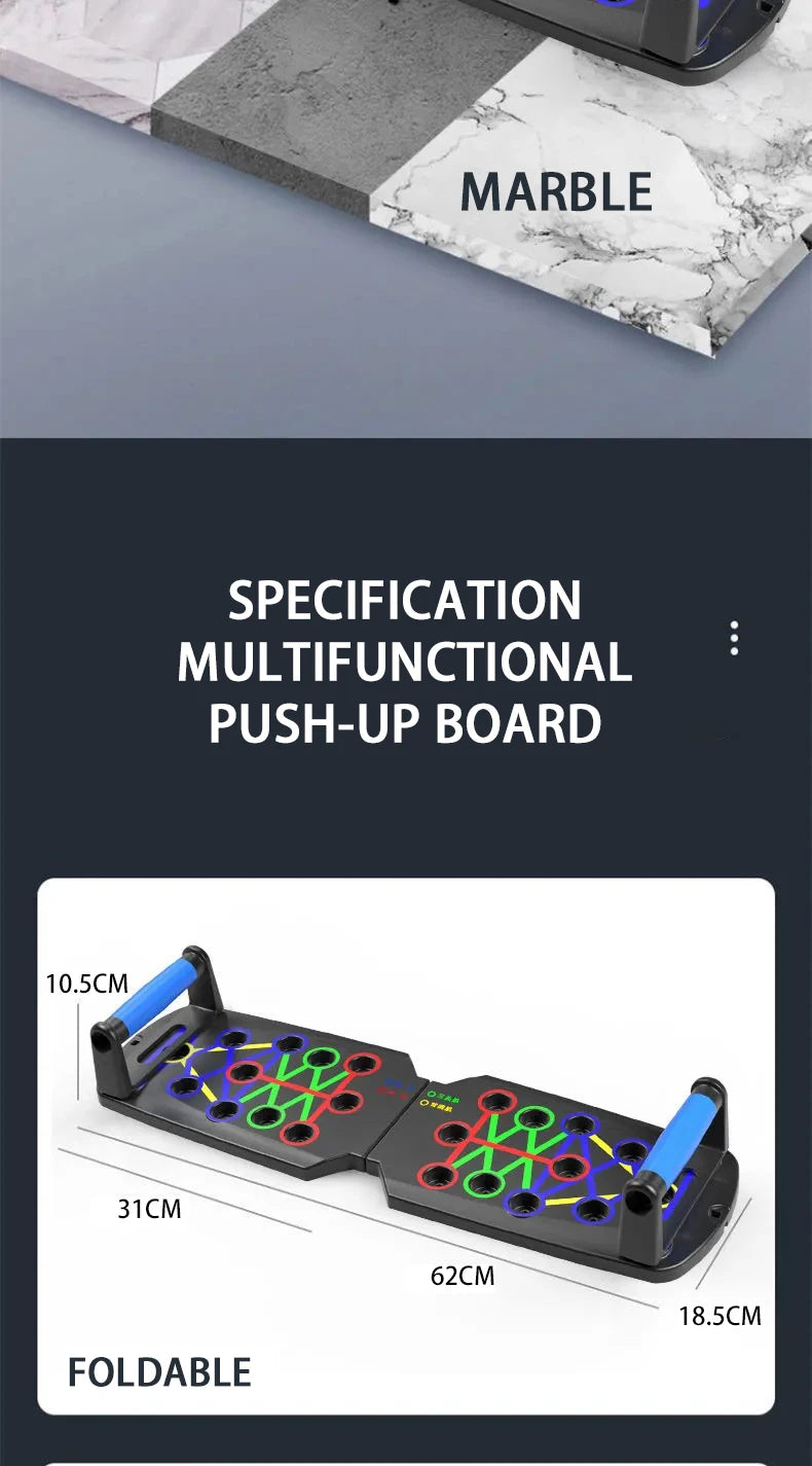 Glow & Go Multifunction Push-Up Board – Total Upper Body Trainer