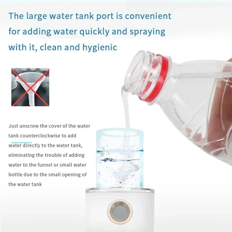 Gracefully Glowing Mini Nano Facial Mister – Hydrating Mist Steamer