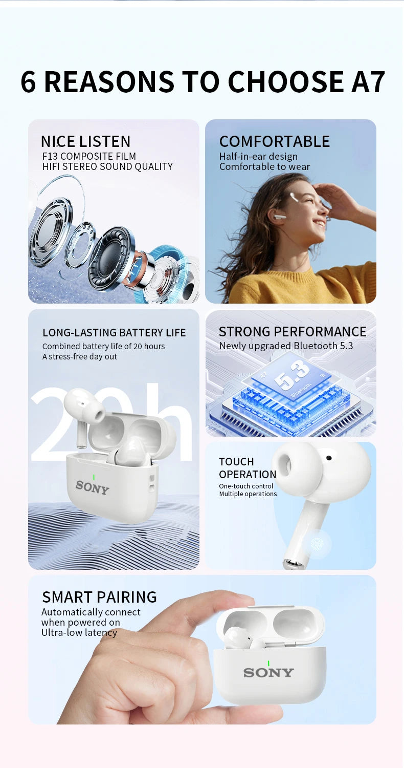 GM GlowTech Sonic Buds – Wireless Bluetooth Earphones