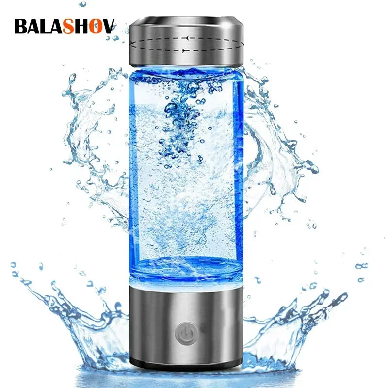 Glow & Go Hydrogen-Rich Water Bottle – USB Rechargeable Wellness Cup with Titanium Filter