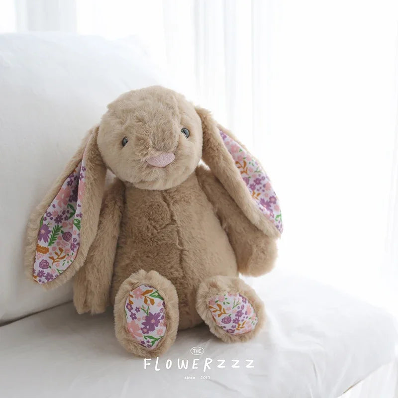 Flora Bunny Plush – Soft Rabbit Toy with Floral Ears (22cm)