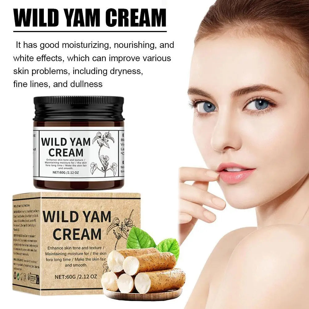 Gracefully Glowing™ Wild Yam Balancing Cream – Organic Herbal Balm for Hormonal Support & Skin Relief (60g)