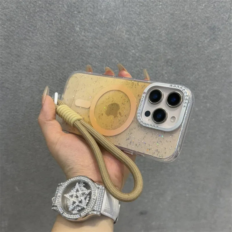GM GlowTech Luxe Grip Case – Glitter Diamond Edition (Magsafe)