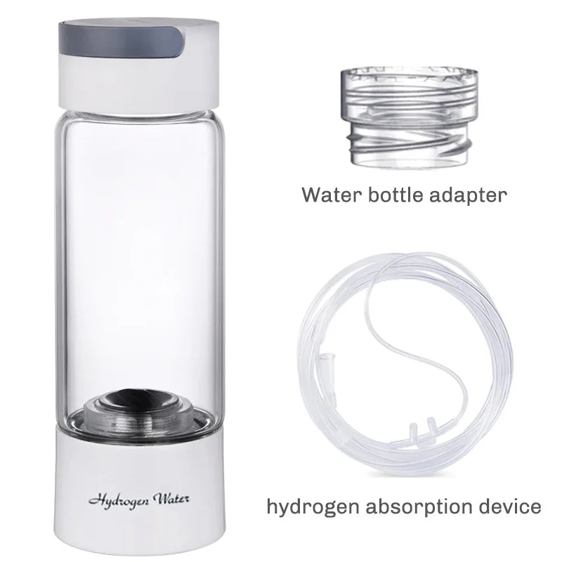Glow & Go Hydrogen-Rich Water Bottle – USB Rechargeable Wellness Cup with Titanium Filter