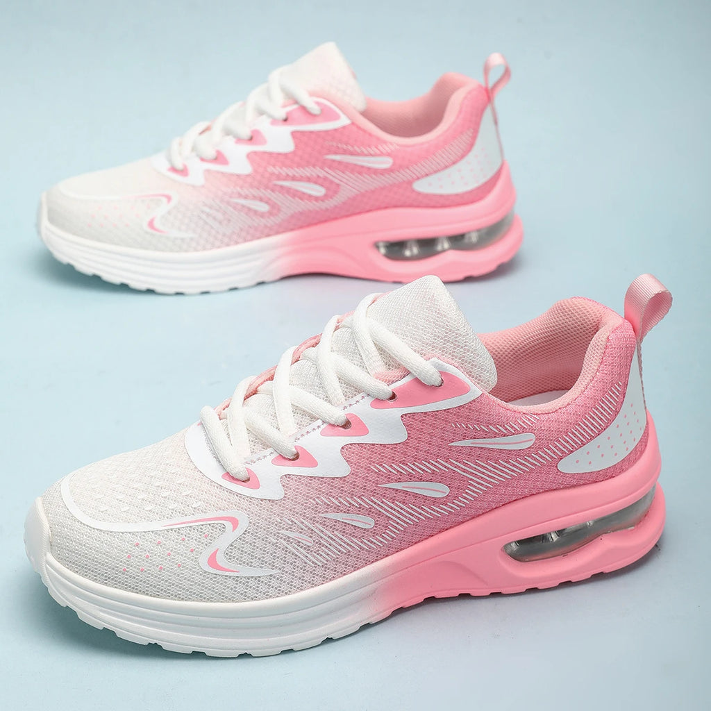 Sneaker Women Walking Shoes – Fashion Air Cushion Mesh Breathable Tennis & Sport Shoes