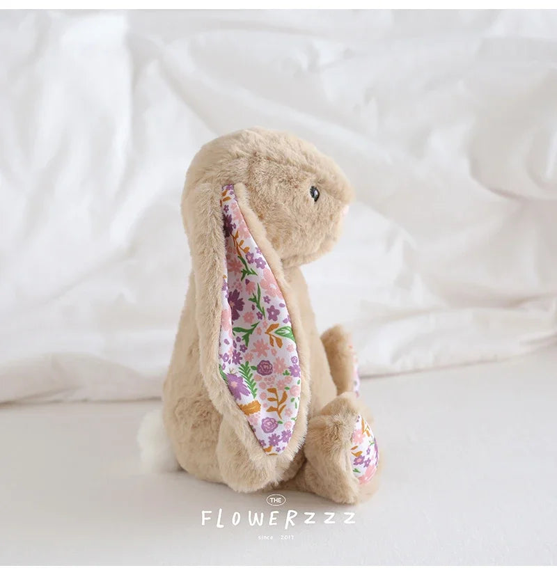 Flora Bunny Plush – Soft Rabbit Toy with Floral Ears (22cm)