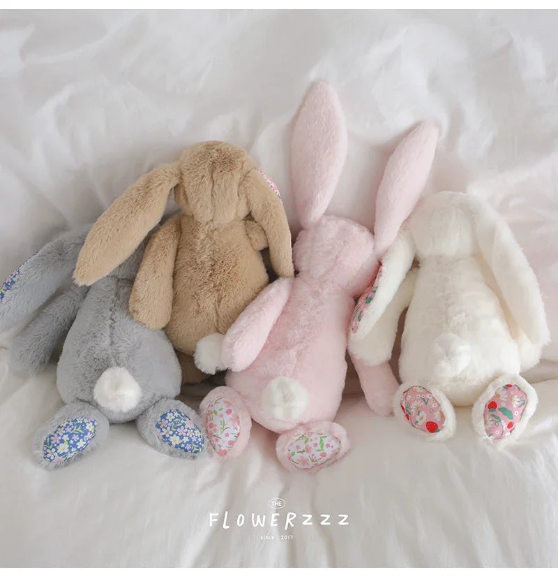 Flora Bunny Plush – Soft Rabbit Toy with Floral Ears (22cm)