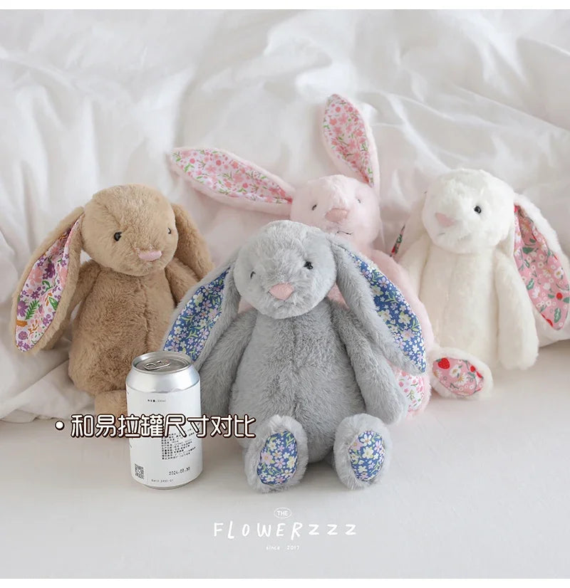 Flora Bunny Plush – Soft Rabbit Toy with Floral Ears (22cm)