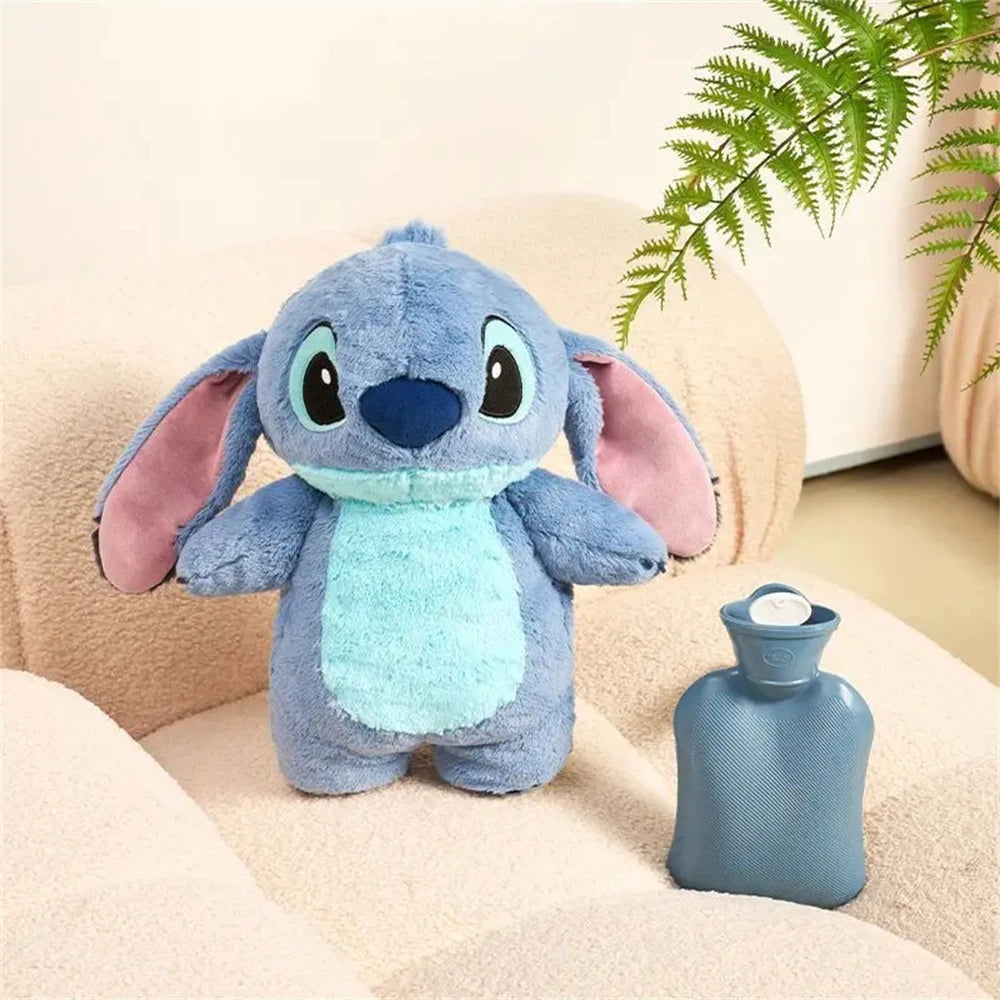 Stitch Plush Comfort Toy + Warm Bottle Set – Soft & Snuggly Gift for Kids