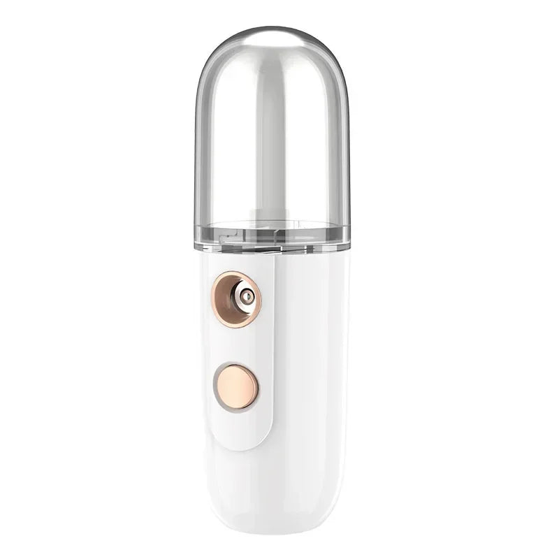 Gracefully Glowing Mini Nano Facial Mister – Hydrating Mist Steamer