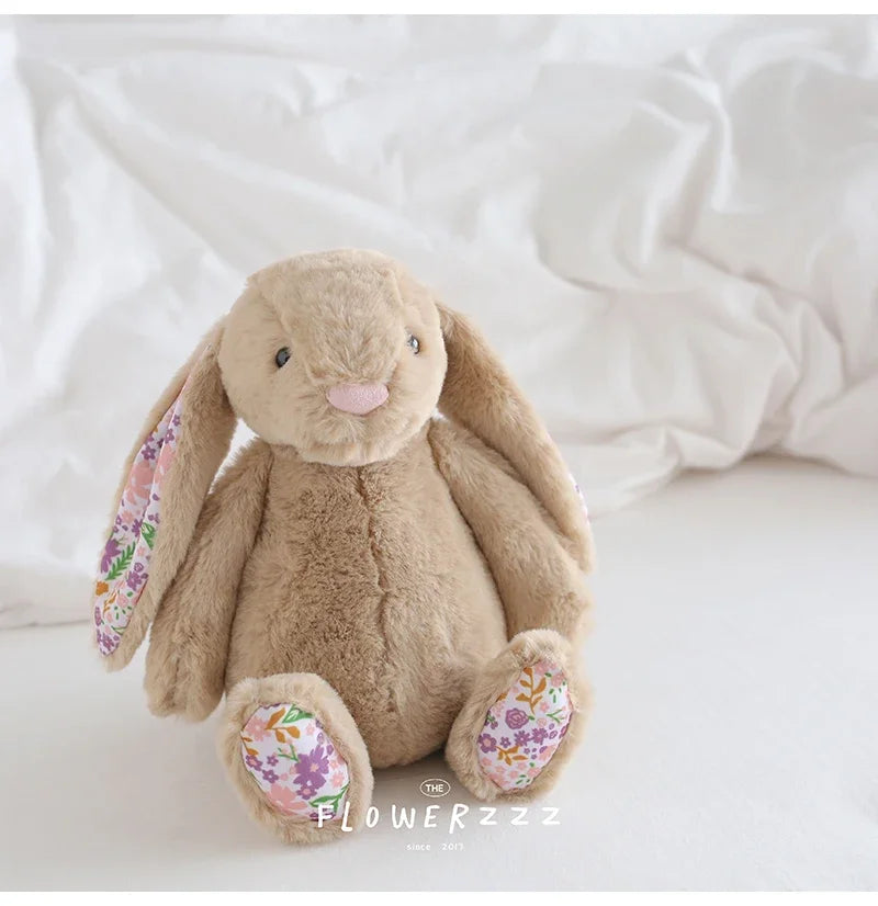 Flora Bunny Plush – Soft Rabbit Toy with Floral Ears (22cm)
