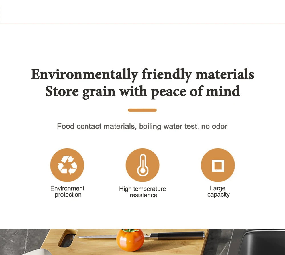 Gracefully Sealed™ Insect-Proof Grain Storage Bin – 5kg/10kg