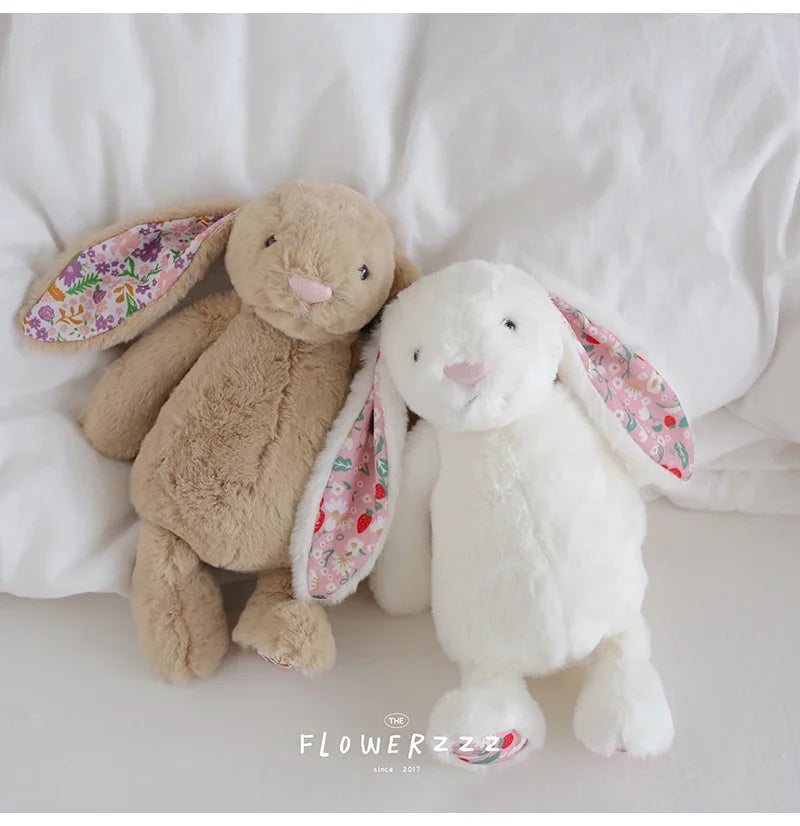 Flora Bunny Plush – Soft Rabbit Toy with Floral Ears (22cm)