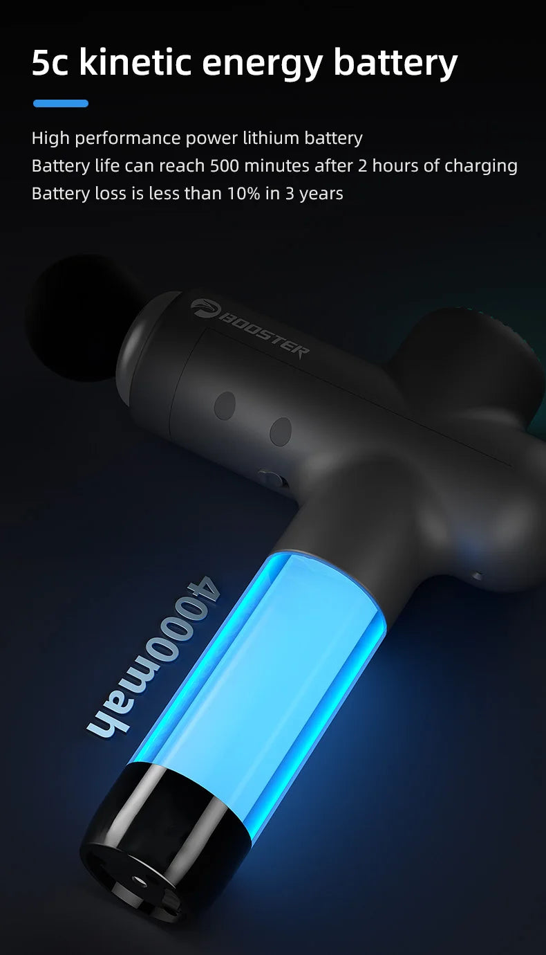 Glow & Go Deep Tissue Massage Gun – Muscle Relief On Demand