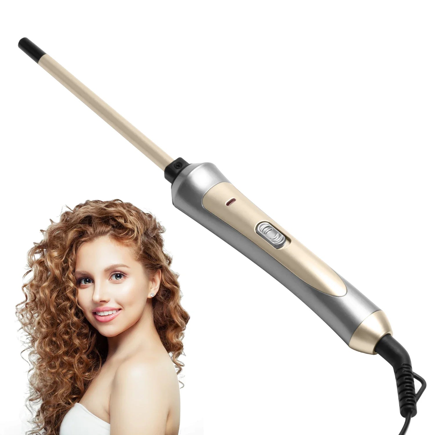 Glow & Go 9mm Precision Curl Wand – Defined Curls, Anytime