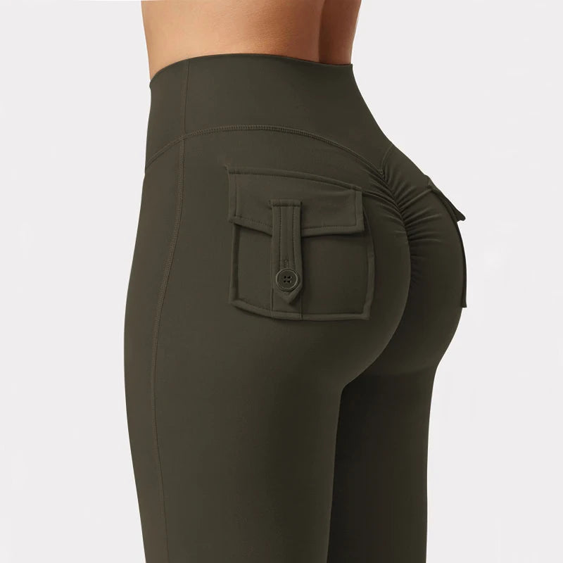 Wide-Leg Yoga Pocket Leggings