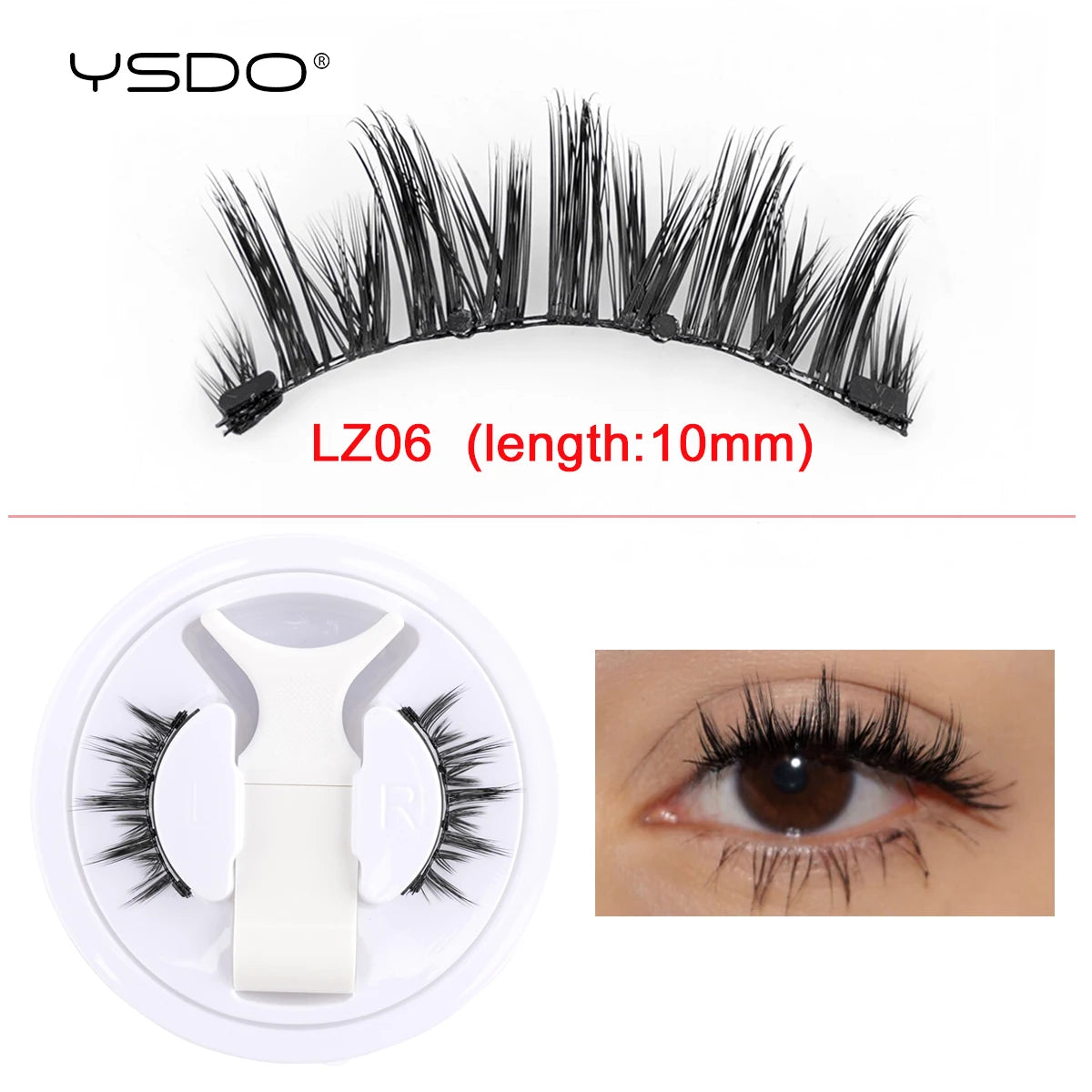 Gracefully Glowing™ Magnetic 3D Mink Lashes – Reusable, No-Glue Winged Lashes with Applicator