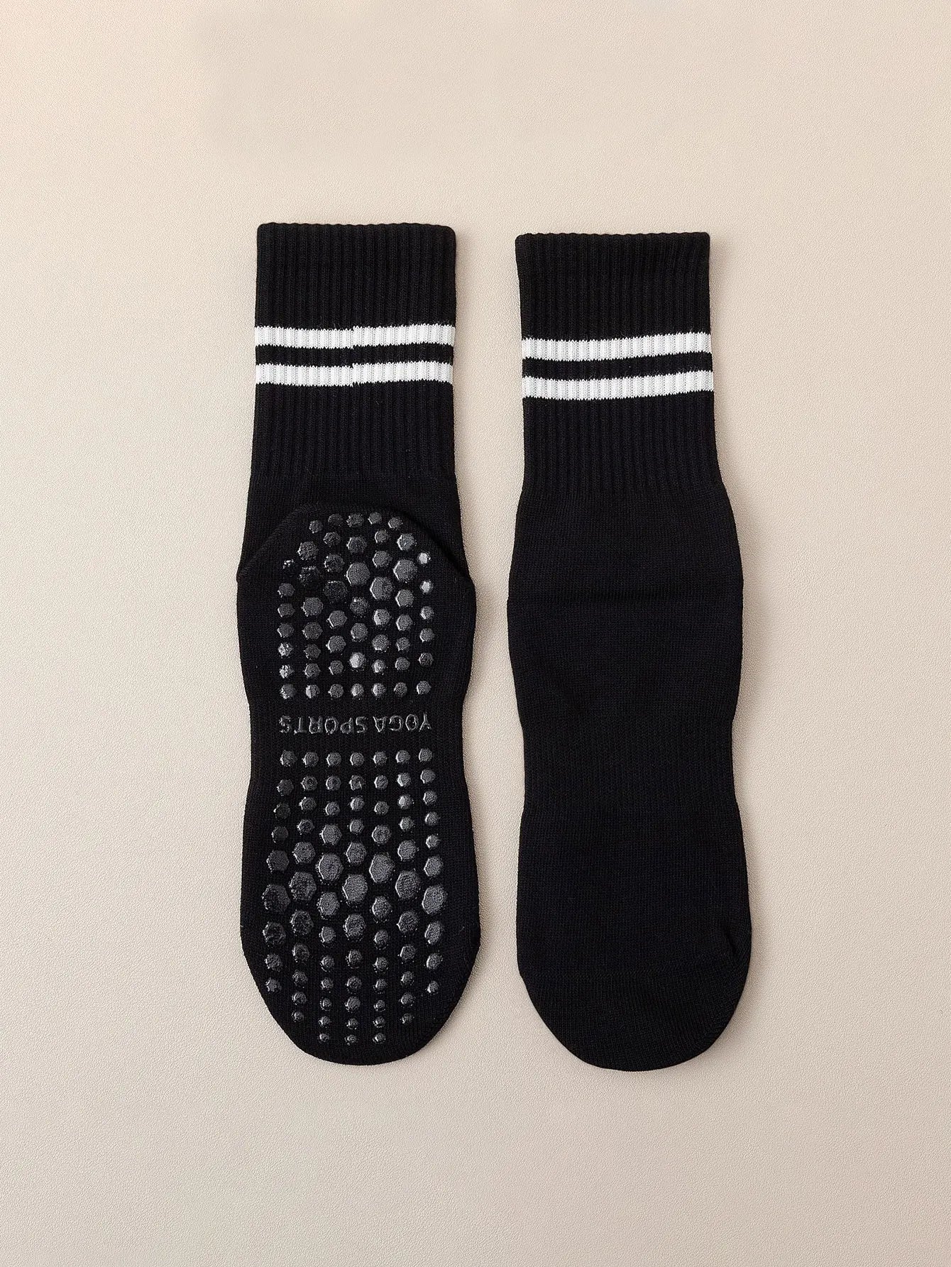Glow & Go Non-Slip Pilates & Yoga Socks – 4 Pairs with Grips for Stability and Comfort