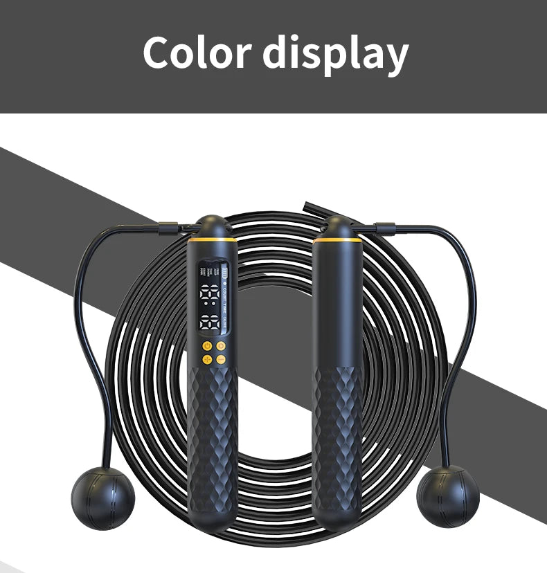 Glow & Go Digital Smart Jump Rope – USB Rechargeable with Calorie Counter