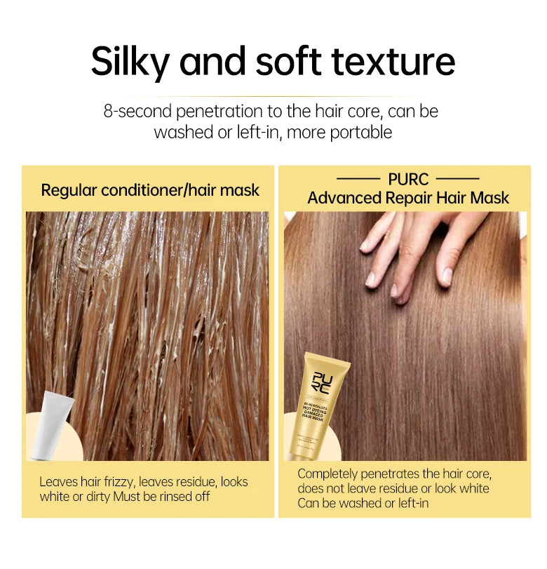 ✨ PURC 8-Second Repair Hair Mask – For Radiance That Starts at the Roots ✨
