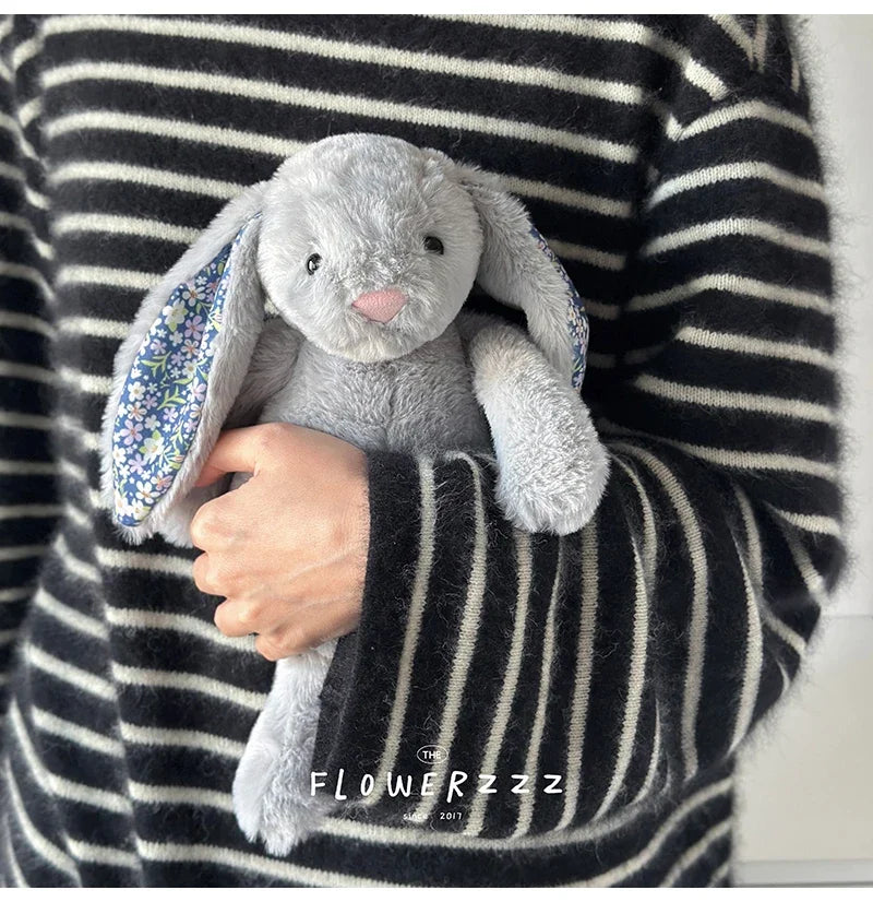 Flora Bunny Plush – Soft Rabbit Toy with Floral Ears (22cm)