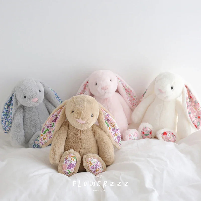 Flora Bunny Plush – Soft Rabbit Toy with Floral Ears (22cm)