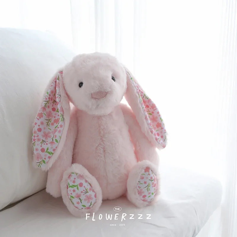 Flora Bunny Plush – Soft Rabbit Toy with Floral Ears (22cm)