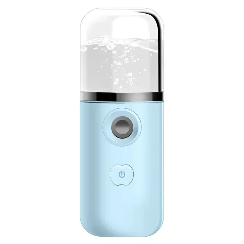 Gracefully Glowing Mini Nano Facial Mister – Hydrating Mist Steamer