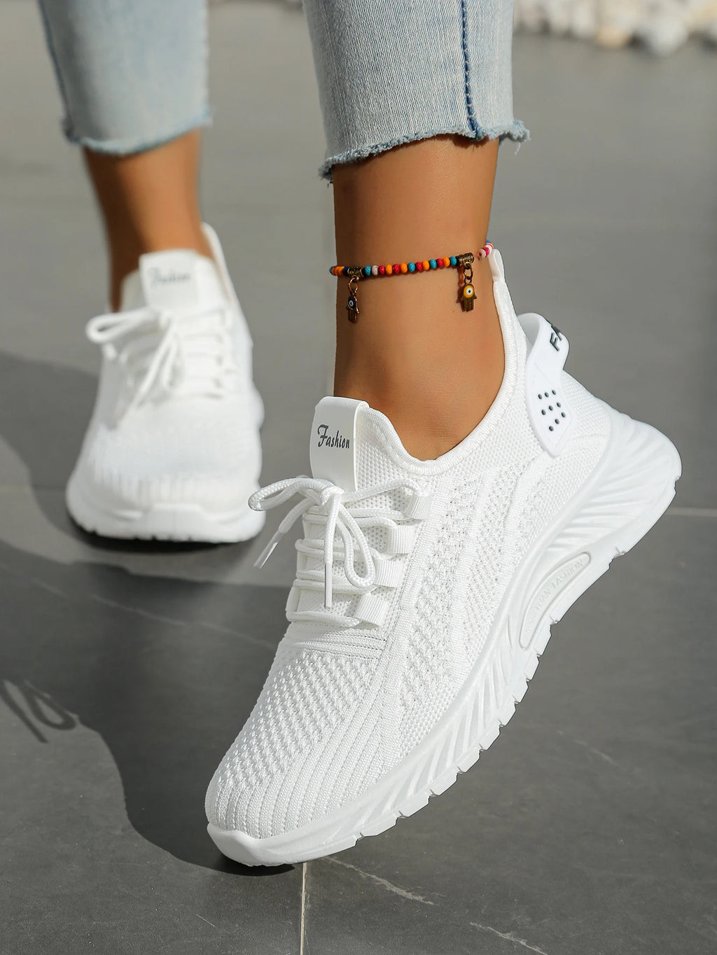 Women’s Casual Sneakers – 2025 Trendy Fly Weave Lightweight Sport & Leisure Shoes
