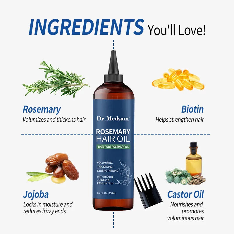 🧴 Gracefully Glowing Herbal Hair Oil – Choose Rosemary or Tea Tree