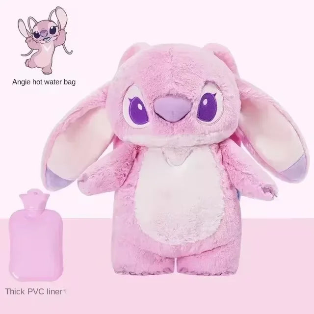 Stitch Plush Comfort Toy + Warm Bottle Set – Soft & Snuggly Gift for Kids