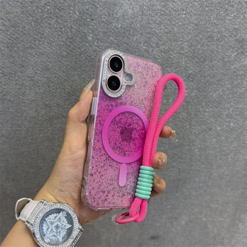 GM GlowTech Luxe Grip Case – Glitter Diamond Edition (Magsafe)