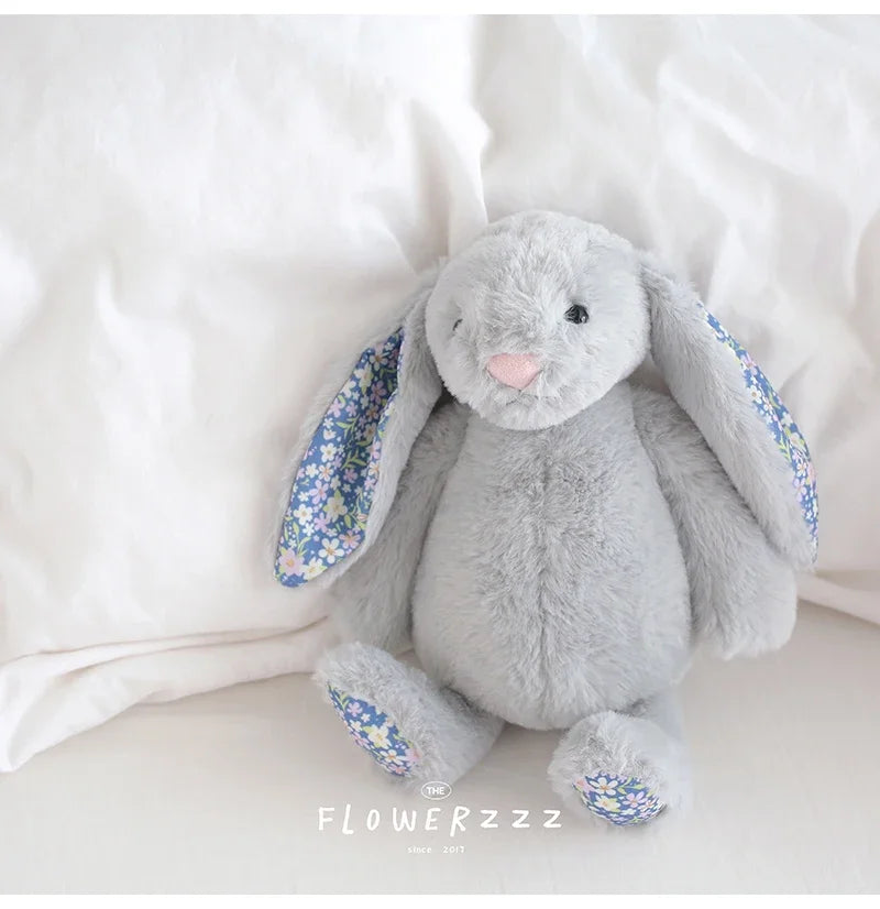 Flora Bunny Plush – Soft Rabbit Toy with Floral Ears (22cm)