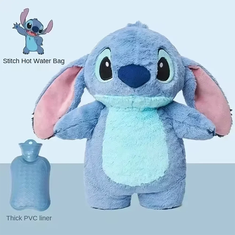 Stitch Plush Comfort Toy + Warm Bottle Set – Soft & Snuggly Gift for Kids