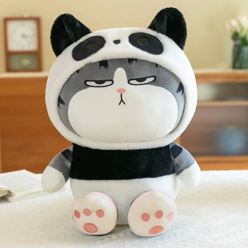 Squish Friends Hoodie Cat Plushies – Bunny, Panda & Frog