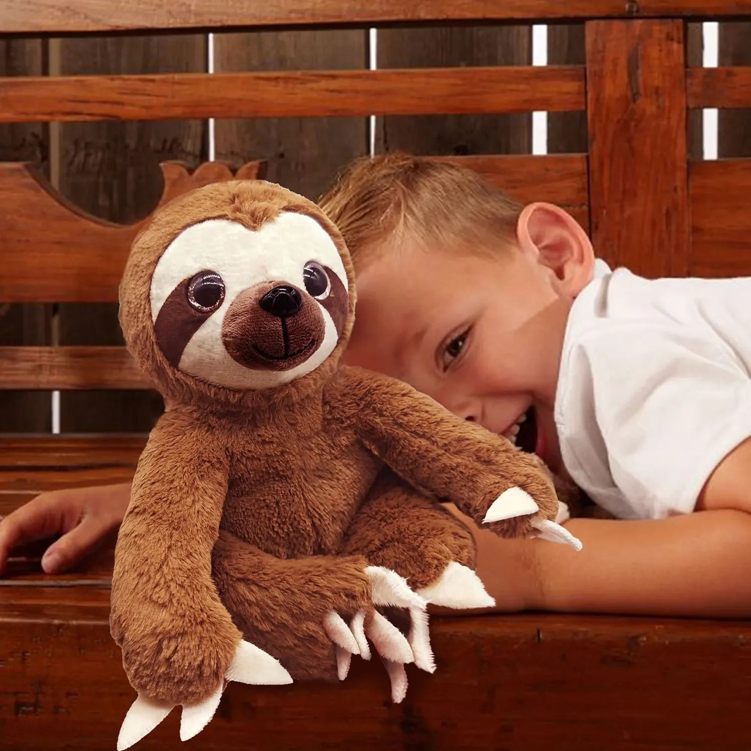 Snuggle Sloth Plush – Ultra-Soft Stuffed Animal (Grey or Brown)