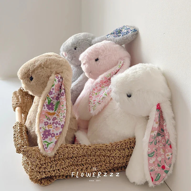Flora Bunny Plush – Soft Rabbit Toy with Floral Ears (22cm)