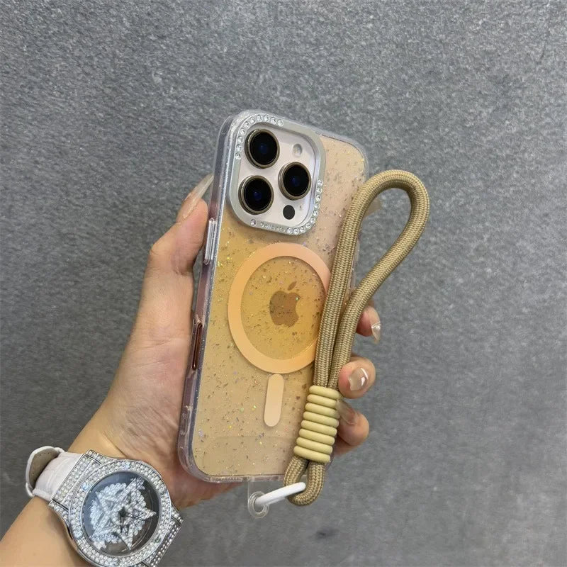 GM GlowTech Luxe Grip Case – Glitter Diamond Edition (Magsafe)
