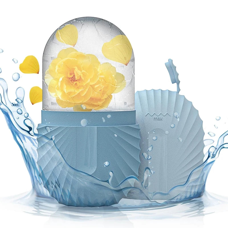 Gracefully Glowing Ice Face Roller – Silicone Mold for Puffiness & Pore Tightening