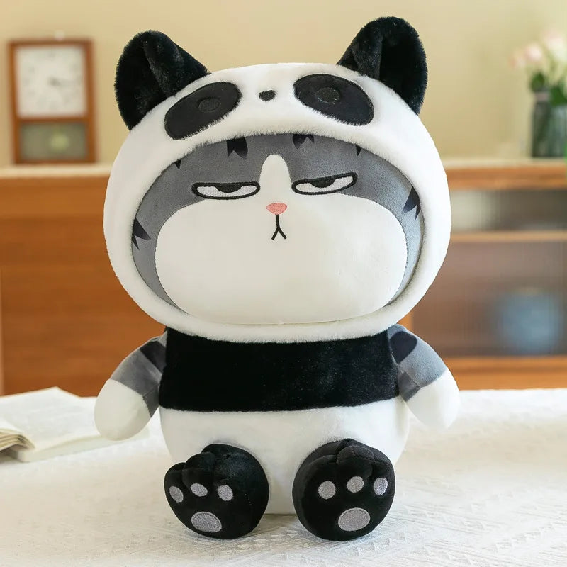 Squish Friends Hoodie Cat Plushies – Bunny, Panda & Frog