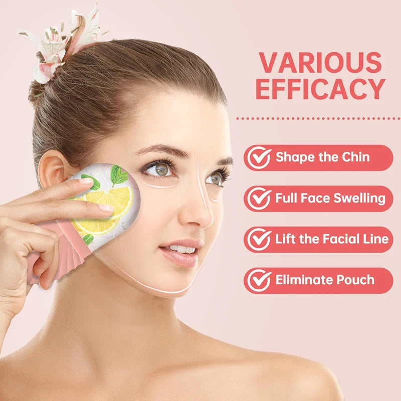 Gracefully Glowing Ice Face Roller – Silicone Mold for Puffiness & Pore Tightening