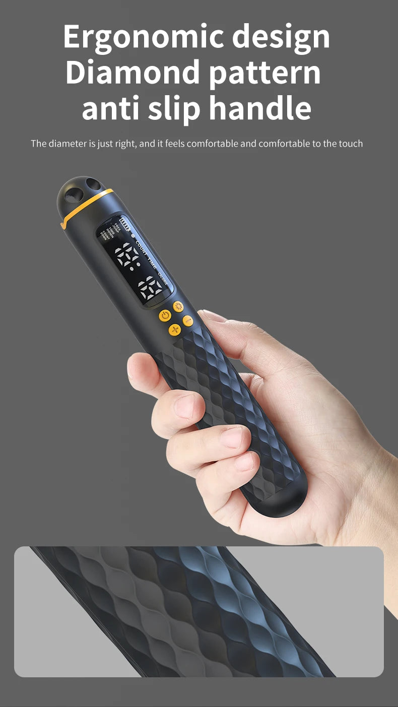 Glow & Go Digital Smart Jump Rope – USB Rechargeable with Calorie Counter